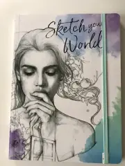 Sketch Your World Paperback Book Illustrations People Animal Places Text Draw