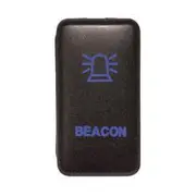 Hulk 4x4 12V Push Button Beacon On/Off Switch with Blue LED Illumination - HU1404B