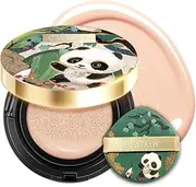 CATKIN Panda Land Foundation Full Coverage, Breathable Cushion Foundation with Nourishing and Long-wearing Formula, Buildable Coverage for Sensitive Skin, 15g*2 (C02)