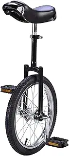 Large 20"/24" Adult's Unicycle for Female/Male/Teens/Big Kids, 16"/18" Wheel Kid's Unicycle for 7/8/9/10/12 Years Old Child/Boys/Girls Durable TDF