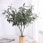 Supplies Artificial Plants Olive Tree Branches Fake Fruits Simulation Leaf
