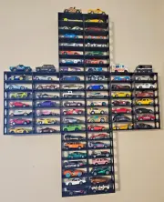 3 pack 14 Car Wall Mount Hot Wheels 1:64 Matchbox Display Shelf Toy Storage