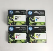 HP 962XL Black/Cyan/Magenta/Yellow High Yield Ink Cartridges GENUINE EXP 10/25