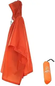 AOTU Winise Multifunctional Outdoor Rain Poncho Backpack Rain Cover Waterproof Tent Tarp Footprint Ground Sheet Shelter Sunshade for Camping Hiking Jungle Cycling Outside