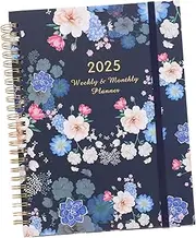 GOOHOCHY Cute Notebook Spiral Bound Planner Monthly Layouts A5 Size for Students Professionals and Daily Note-taking