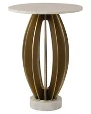 Sagebrook Home 25in Laurent Marble Table