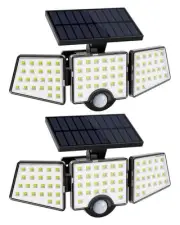 LE Solar Lights for Outside, Solar Lights Outdoor with Motion Sensor, WL4000 ...