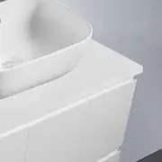 Ivana 750mm PVC Water Proof Wall Hung Bathroom Vanity Right Drawers White Quartz Stone