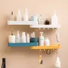 Storage Rack with Hook Wall Mounted Multifunctional Shower Caddy Abs