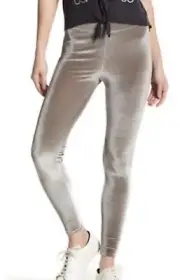 NWT CHASER Women’s RETRO Y2K VELVET MID RISE LEGGINGS Sttetch Skinny Pants sz M