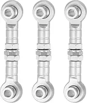 uxcell 3 Pcs Steering Servo Turnbuckle Rod RC Aluminum Alloy Linkages for HSP 1/10 94123 On-Road RC Car (Silver Tone, 32mm)
