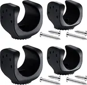 4 Pieces Flashlight Mounting Brackets with Screws Versatile Clip Mount for LED Flashlights and Similar Things, Bicycle Car Accessories for Mounting Flashlight in Truck (2 Big, 2 Small)