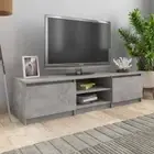 NNEVL TV Cabinet Concrete Grey 140x40x35.5 cm Chipboard