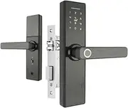 Smart Lock, Electronic Door Lock with Tuya APP Remotely/Biometric Fingerprint/Smart Card/Password/Key,for Bedroom Hotel Office Apartment(H4-22x180 5050) FANDIAO