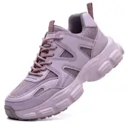Steel Toe Shoes for Women Men Wide Non Slip Composite Work Sneakers Indestruc...