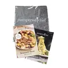 NEW Pampered Chef Embroidered Consultant Apron, 2 Season's Best Recipe Cookbooks