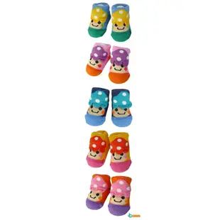 【出清優惠】韓國製 純棉 可愛香菇頭 3D立體襪 嬰兒襪 止滑襪 學步 防滑襪