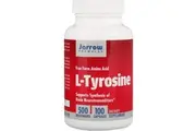 Jarrow Formulas L-Tyrosine Amino Acid Supports Brain Neurotransmitters - 500mg, 100 Capsules