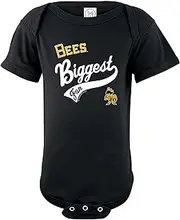Minor League Baseball Bees Boys Infant Creeper, 6 Months, Black