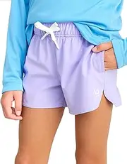 [HUK] Girls' Pursuit Volley, Quick-Dry Fishing Shorts for Kids
