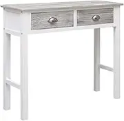 Console Table Grey 90x30x77 cm Wood Home Accent