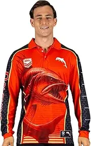 NRL 'Barracuda' Fishing Shirt - Dolphins - Youth - Polo