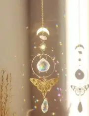 Prism Suncatcher Crystal Rainbow Hanging Butterfly Pendant Window Decoration