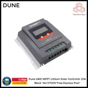 Dune 4WD MPPT Lithium Solar Controller 20A Black *AU STOCK*Free Express Post*