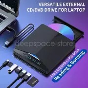 7 in 1 USB 3.0 Type C External Drive DVD RW CD Burner Player Disc Optical Drive