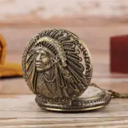 Antique Style Pocket Watch Old Men Analog Quartz Movement Watches for Men Women