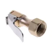 0.8cm Brass Tire Inflator Lock Chuck Air Compressor Adapter Clip Connector