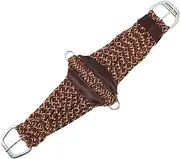 Jeereal Western Cinch Horse Girth, Acrylic Cotton Blend Strand Saddle Roper Horse Cinch,Stain Resistant, Easy to Clean and Soft Texture Western Horse Riding Supplies