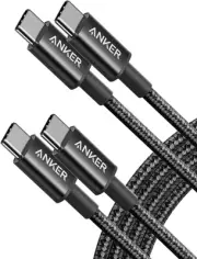 USB C Cable, Anker 2 Pack New Nylon USB C to USB C Cable 60W, PD Type C Charg...