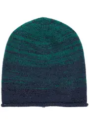 Inverni Metallic-weave Wool-blend Beanie - Navy ONE SIZE