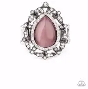 ~Iridescently Icy~ Purple Stretch Ring Paparazzi Jewelry