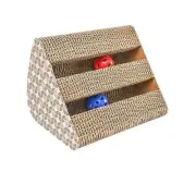 Cat scratching board cat toy brown corrugated cardboard Interactive