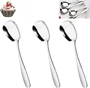 Arithmeticn Square Head Stainless Steel Serving Spoons, Square Head Stainless Steel Spoons, Stainless Steel Measuring Spoons (L,3pcs)