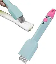 Scallion Shred Cutter | Garlic Cutter Chopped Scallion Slicer Shredder | Food Chopper Safe Portable Green Onion Tool for Family Friends Colleagues