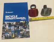 NEW! GIANT BICYCLE OWNER'S REPAIR SHOP MANUAL FRONT/REAR Reflectors Kit RED/CLR