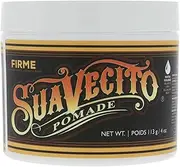 Suavecito Firme Strong Hold Pomade, Strong Hold Pomade For Men, Medium Shine Water Based Wax Flake Free Hair Gel, Easy To Wash Out, All Day Hold For All Hairstyles, 4oz/113g