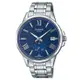 【CASIO 卡西歐】時尚雙眼男錶 不鏽鋼錶帶 藍 防水50米 礦物玻璃鏡面(MTP-EX100D-2A)