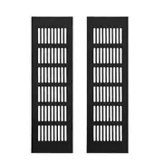 Set of 2 ventilation grills, Aluminum, 250 x 80 mm, Black p20241126632 S202412301329
