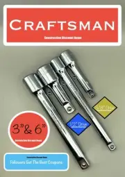 Craftsman 3" + 6" Extension Bar Set , 3/8", 1/2" Drive