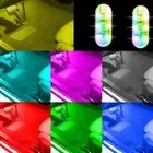 Colorful LED Lamp Gradient Atmosphere Lamp Cool Car Touch Light
