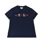 【KENZO】KENZO彩色印花LOGO純棉女士短T(S/M/L/深藍)