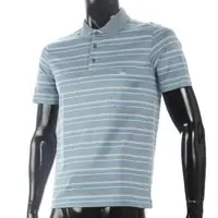 在飛比找momo購物網優惠-【LONGCHAMP】經典奔馬LOGO雙條紋短袖POLO衫(
