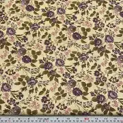 Devon Rose by April Cornell Moda Purple Florals Cotton Fabric by the HALF YARD