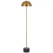 Domez Floor Lamp Black Terrazzo Antique Gold | Telbix Lighting