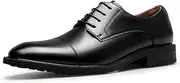 [DESAI] Men's Oxford Shoes Classic Lace Up Formal Cap Toe Dress Shoes for Men
