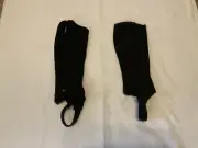 Dublin Kids Half Chaps Black Medium